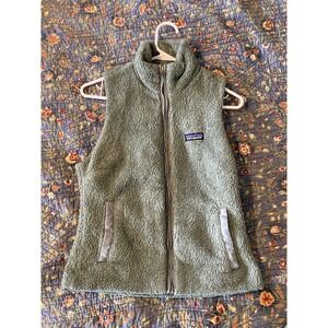 Patagonia Women's Fleece Full Zip Vest Size Small Sage Color Los Gatos Green
